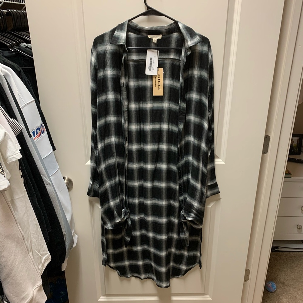 Riverwalk Plaid Dress/Cardigan